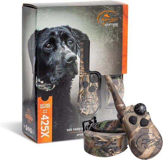 Waterproof Remote Dog Trainer with Rechargeable Collar, Adjustable Fit for Dogs 8+ lbs, 500-Yard Range in Camouflage