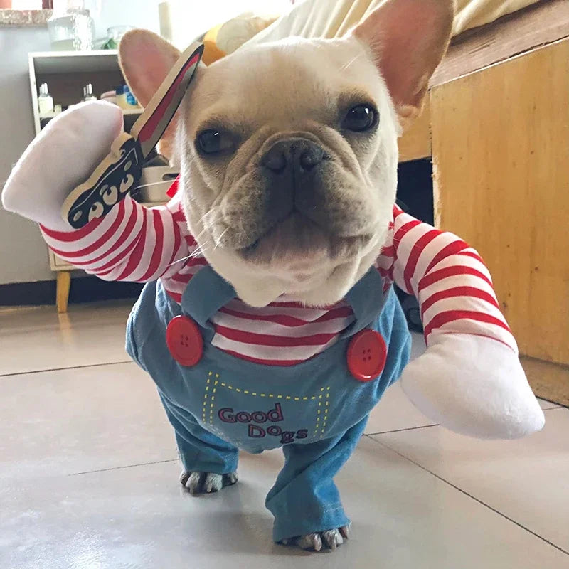 Funny Dog Costum Dressed Up for Small Medium Dogs Cats Puppy Cosplay Party French Bulldog Chihuahua Pet Clothing Hot