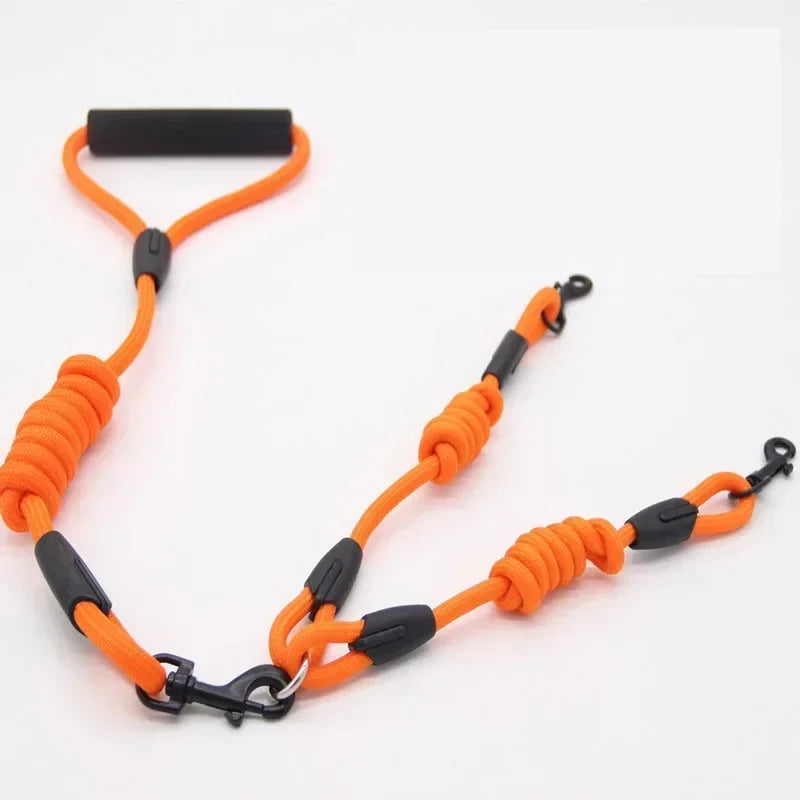 Leashes Dogs 2 Double Accessories Small for Leash Pet Chihuahua Dog 2 Ways Pet Nylon Dogs Lead Double Twin Coupler Stuff Black