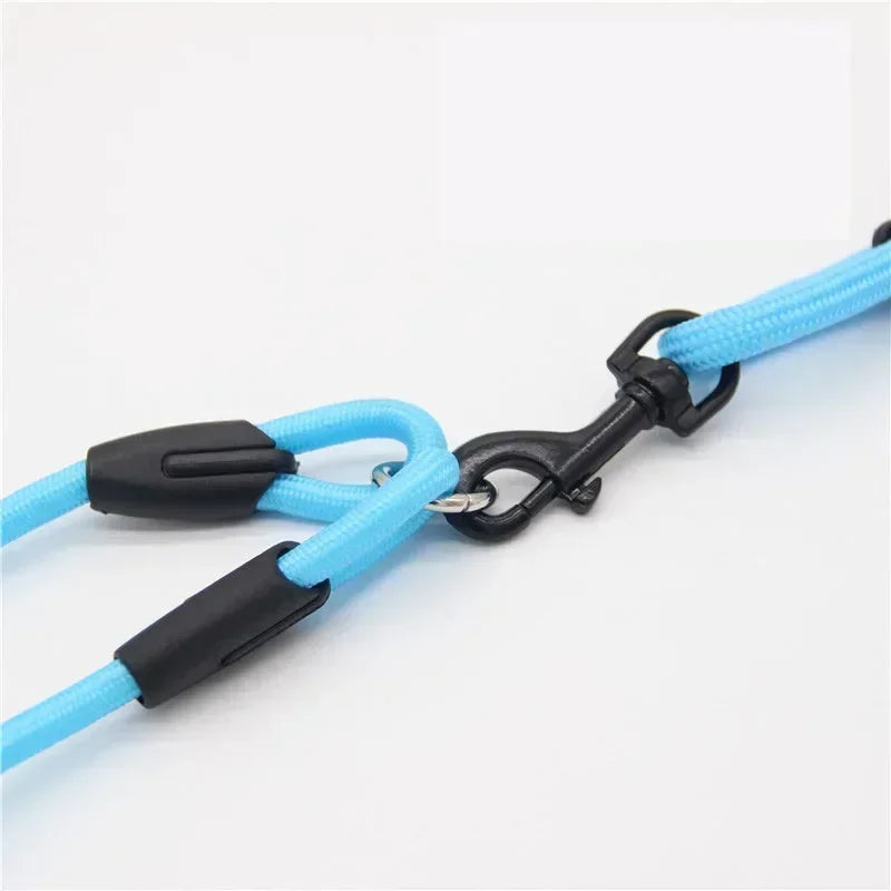 Leashes Dogs 2 Double Accessories Small for Leash Pet Chihuahua Dog 2 Ways Pet Nylon Dogs Lead Double Twin Coupler Stuff Black